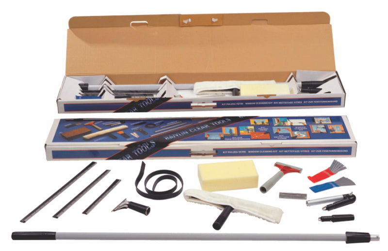 Window Cleaning Tool Kit System, 18 Pcs