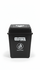 Dust Bin, Plastic, Rectanguler, Push Top, 20L, Grey, LD-20X