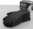 Personal Care, Black Gloves, Rubber, Multipurpose Long Cuff, Large, 80 Gms