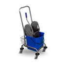 Trolley, Steel, Single Mop Bucket and Basket