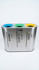 Classified, Stainless Steel, Dust Bin, Round, 45L (3 in 1)