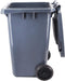 Trash Can, Outdoor, with Wheels and Cover, 240 L