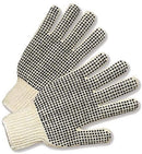 Personal Care, Safety Protection Working Gloves, Cotton, Double-Sided Black PVC Dotted , Reusable