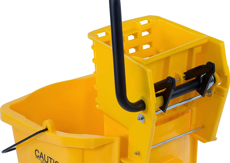 Mop Bucket Set, Plastic Bucket and Wringer, SUPER