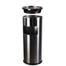 Dust Bin, Stainless Steel, Round, Ash Tray Top, 30 cm Wide