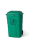 Trash Can, Outdoor, Double Cut Top, with Wheels and Cover, 120 L