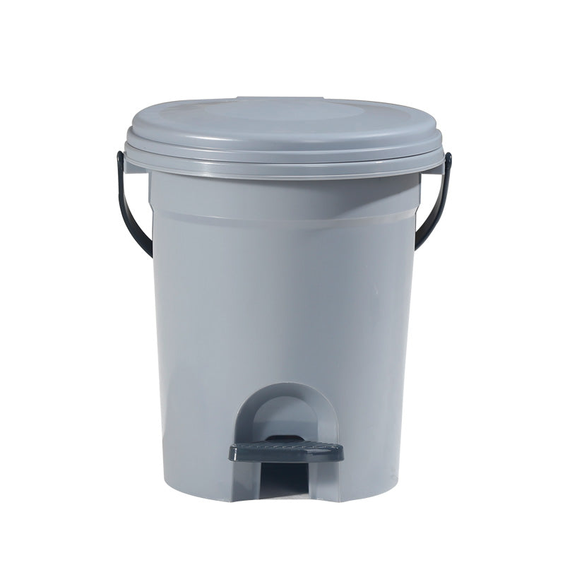 Dust Bin, Plastic Round, Center Pedal with Bucket & Basket, 16 Litre